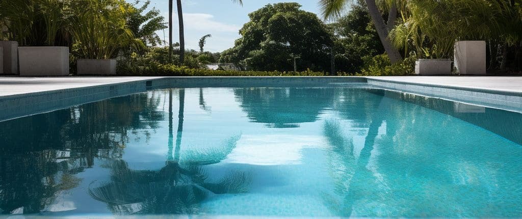 Luxurious Miami Backyard Pool After Refinishing